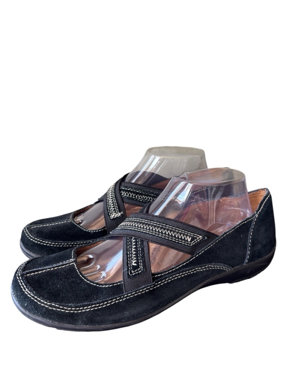 Naturalizer Armen Black Suede Sneakerina Slip On Flats Size 9